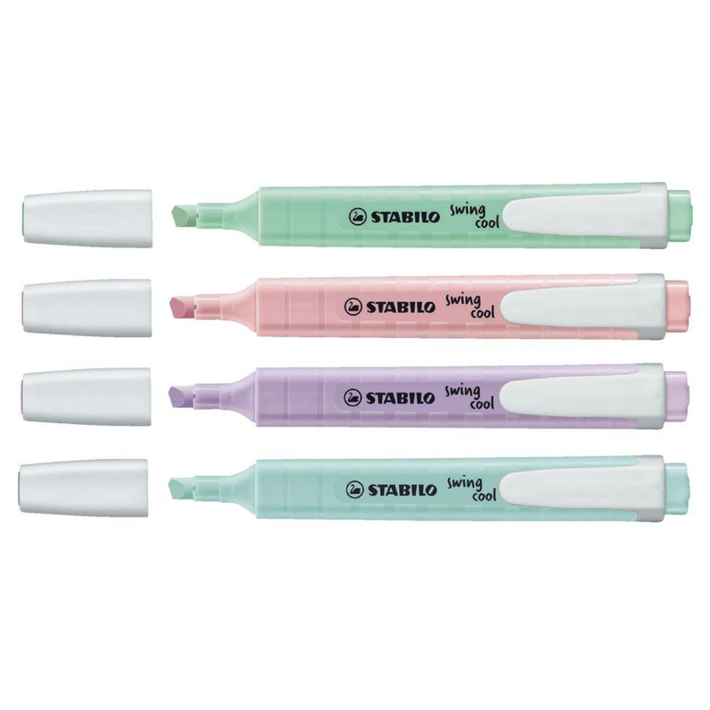 Set 4 Destacadores Stabilo Swing Cool Pastel-2