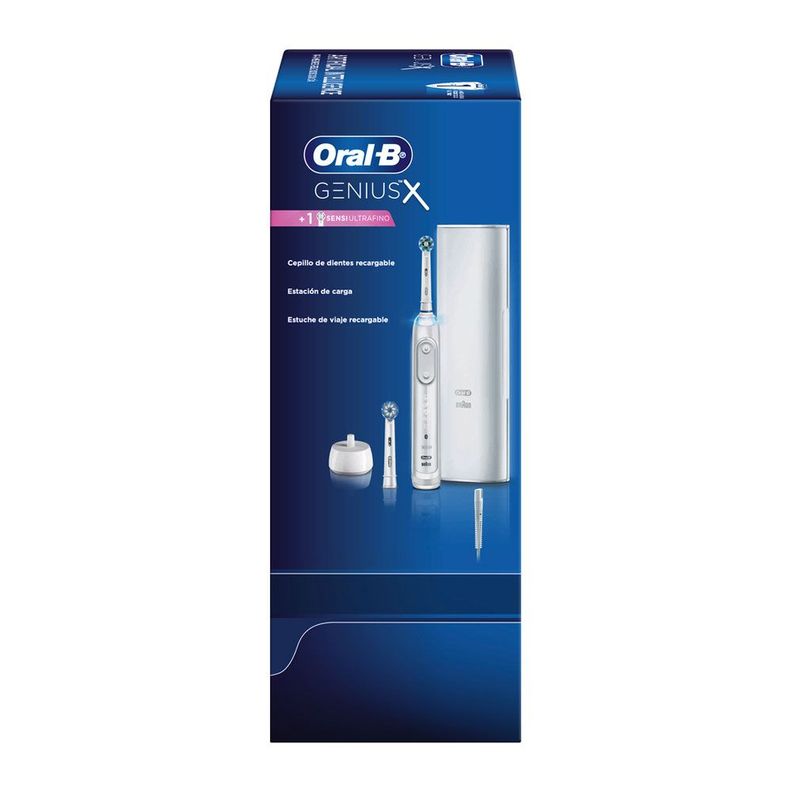Oral−B D12013T Cepillo de dientes Eléctrico Oral B Genius X + 2 Cabezales Oral-B