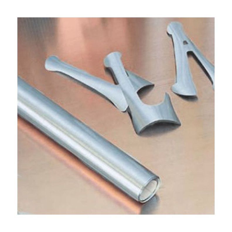 Rollo De Papel Vinílico Adhesivo Con-tact Metalizado 45x182 Acero Inox-2