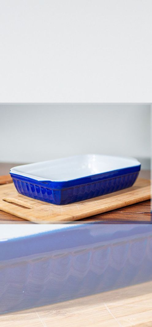 Fuente ceramica para horno Mod: P-0552-BL-AZ-1