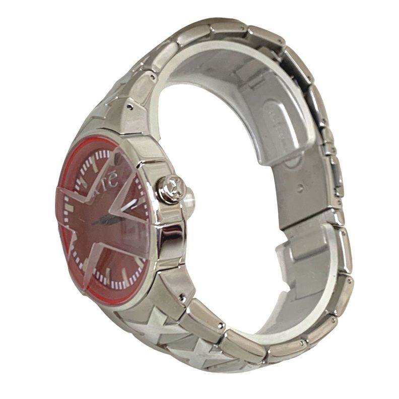 Reloj Análogo Exté para Hombre Plateado-Rojo-6