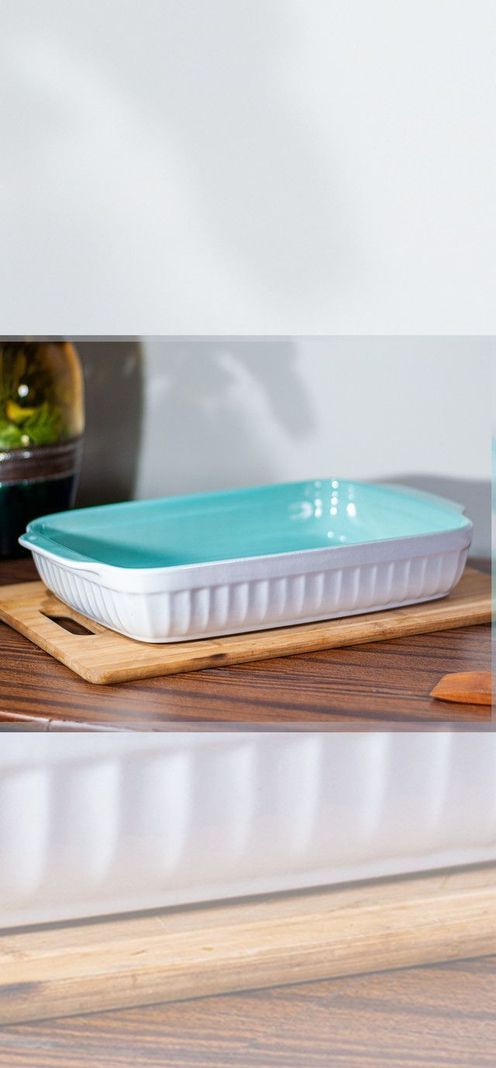 Fuente ceramica para horno Mod: P-0553-VEM-BL-1