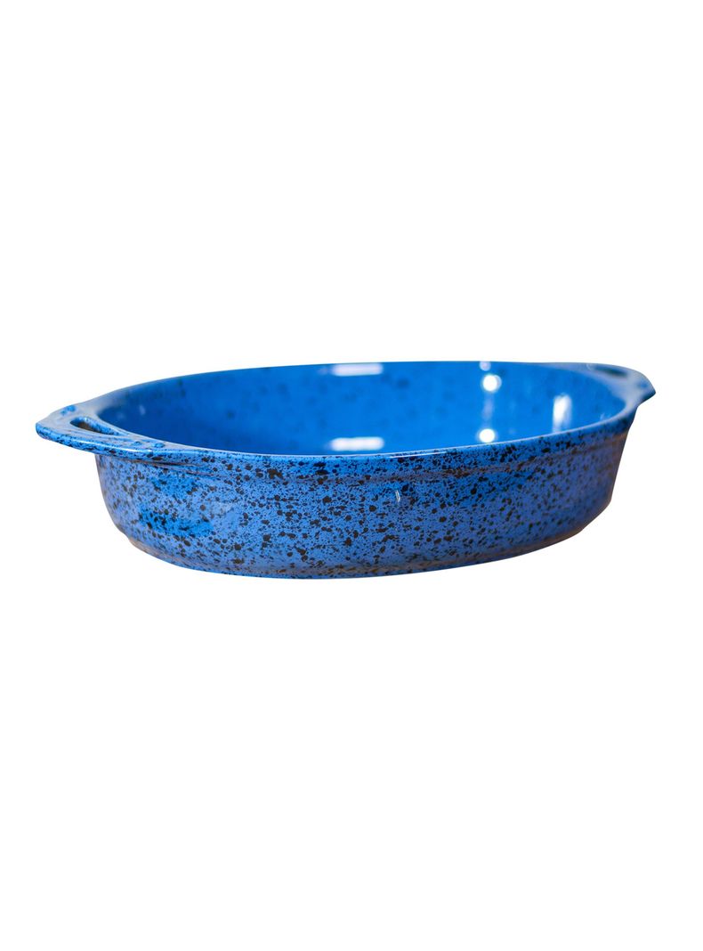 Fuente de Cerámica p/horno tipo Gres P716 - Azul JSP