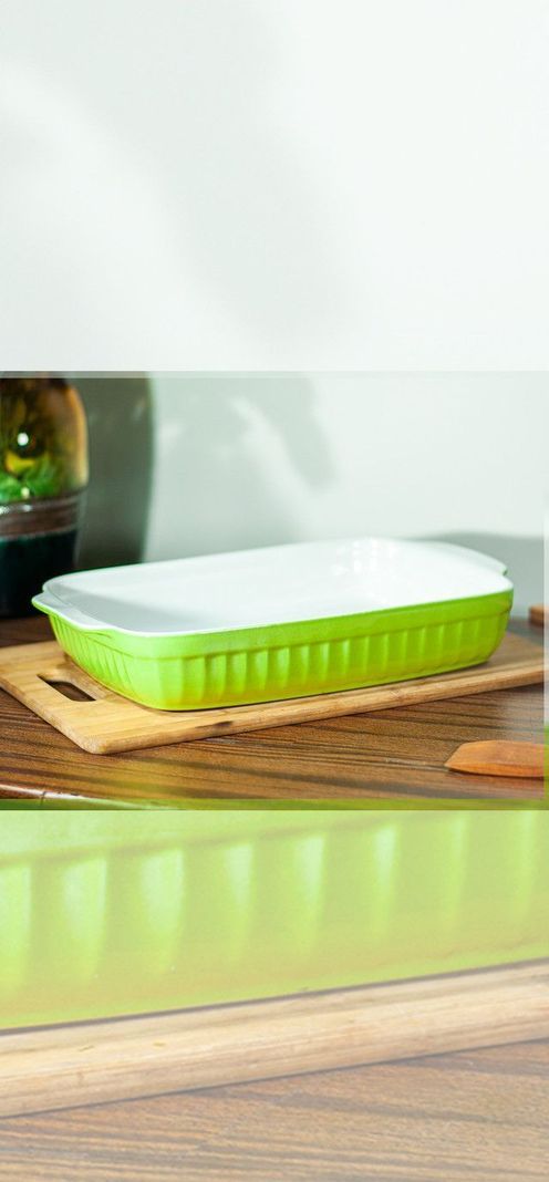 Fuente ceramica para horno Mod: P-0553-BL-VE-1