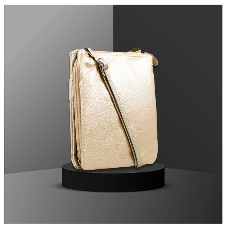 Cartera de hombro Giani Bernini - cuero dorado-1