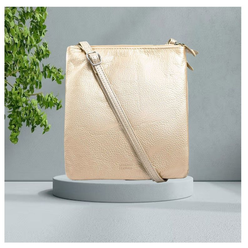 Cartera de hombro Giani Bernini - cuero dorado-4
