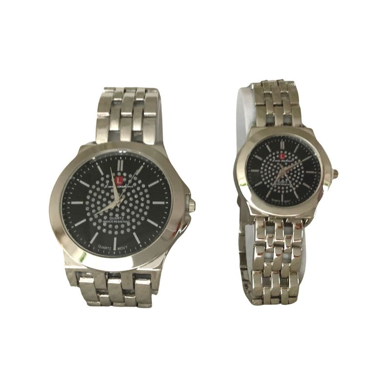 Set par de relojes, Luis Cardini Mod: 2276-PL-NE-0