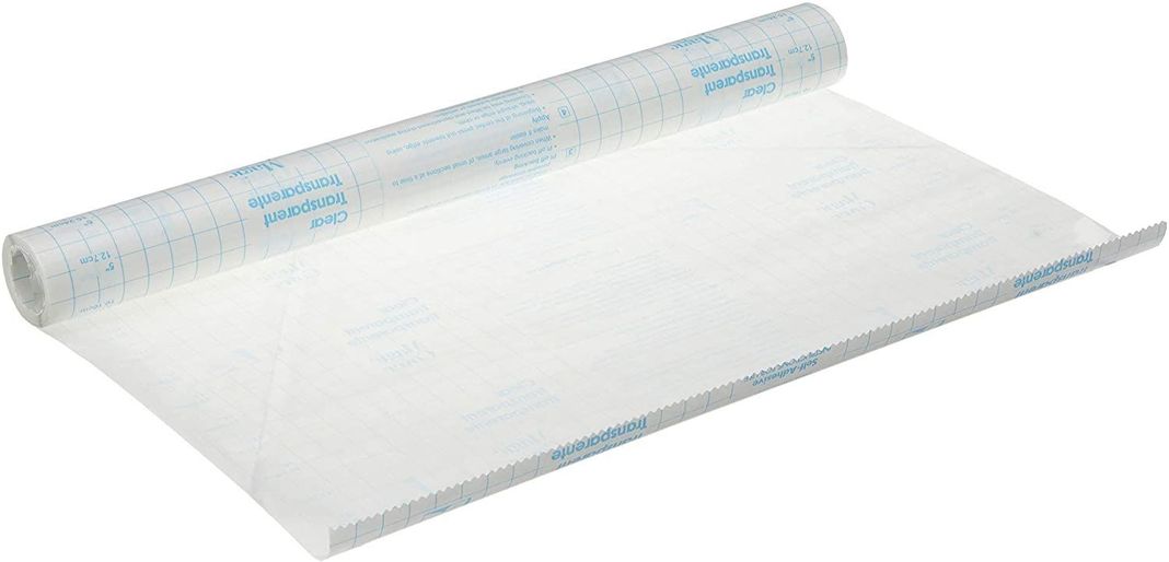 Pack 4 rollos de Papel Vinílico Adhesivo Transparente 34x153cm-1