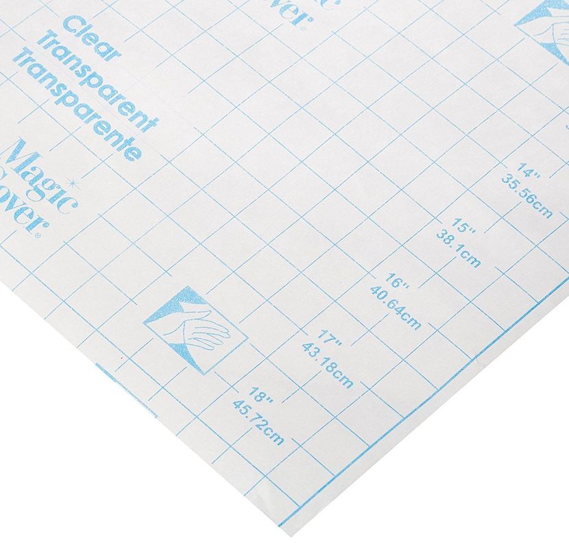 Pack 4 rollos de Papel Vinílico Adhesivo Transparente 34x153cm-2
