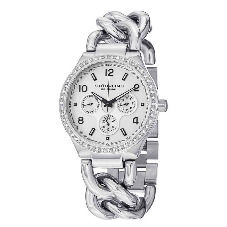 Reloj Análogo Stuhrling para Mujer, plateado.-0