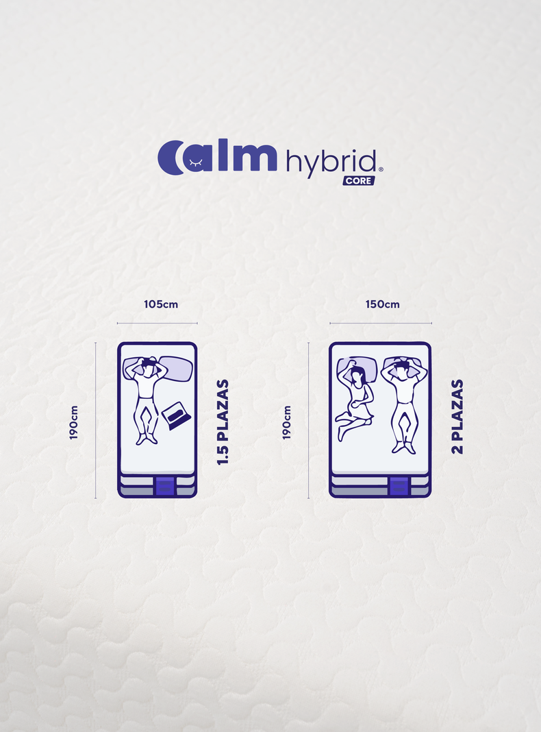 Colchón Calm Hybrid Core 2 Plazas-4