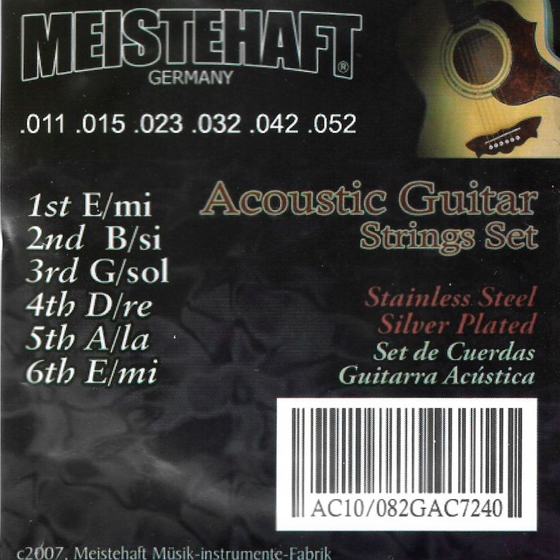 Set de cuerdas para guitarra electroacústica Mod AC10-1