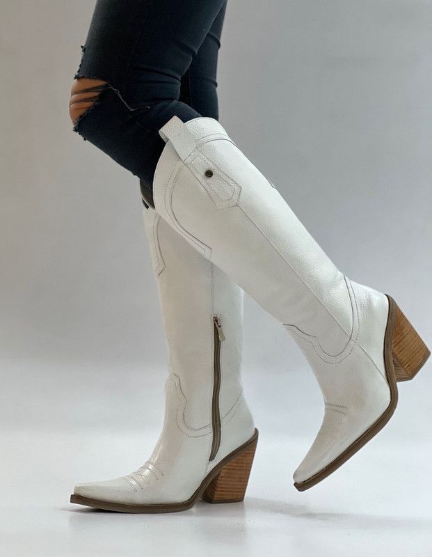 Bota Maite Blanca Exotica-0