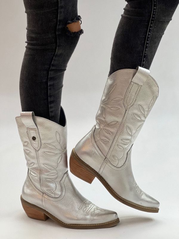 Bota Dallas Plateado Exotica-0