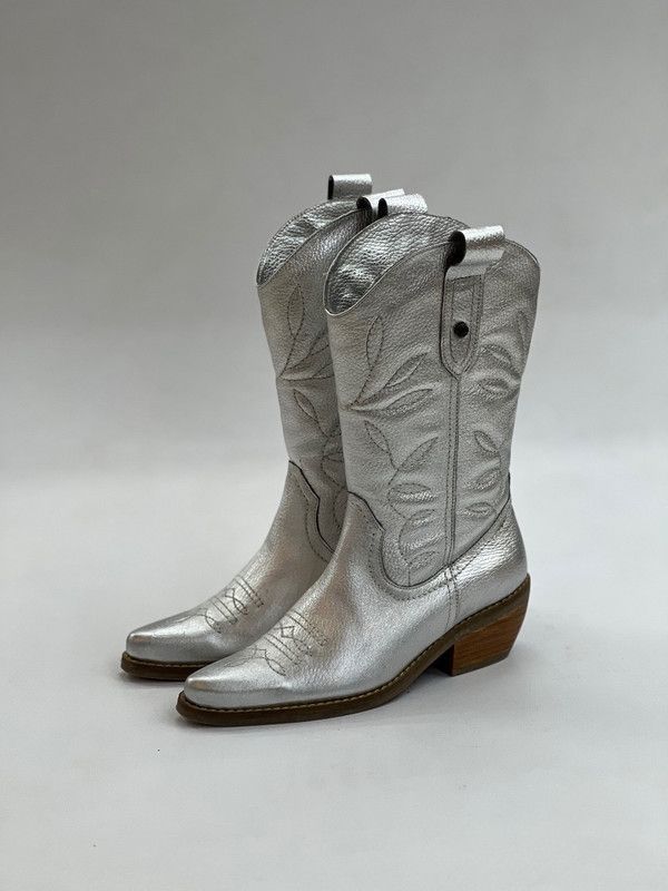 Bota Dallas Plateado Exotica-1
