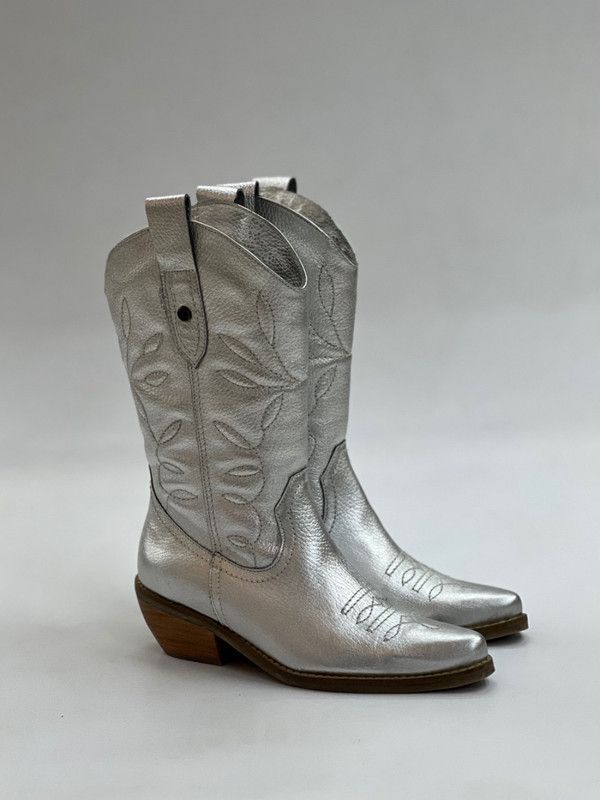 Bota Dallas Plateado Exotica-2