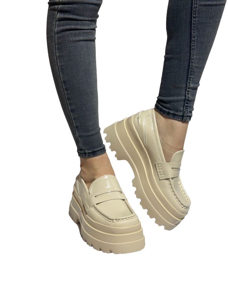 Mocasín Betina Beige Vegan Exotica