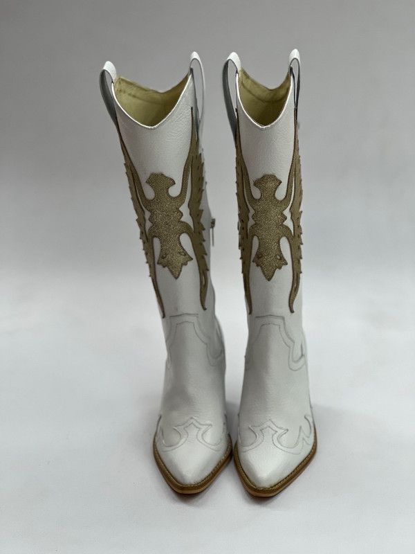 Bota West blanco Exotica-3