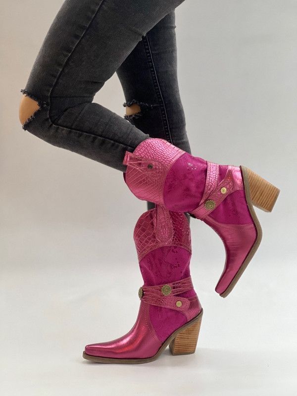 Bota Letty fucsia-violeta Exotica-0