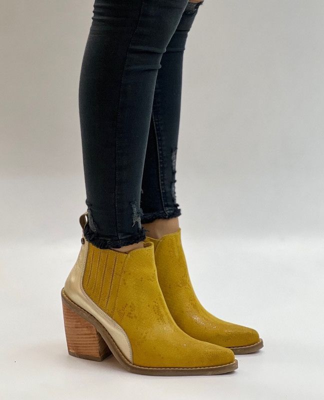 Botin Kelly Mostaza Exotica-0