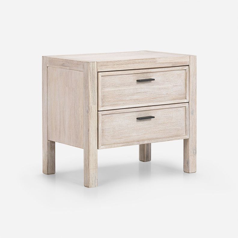 Set Respaldo 2 Plazas + Veladores Karsten Rosen Madera-2