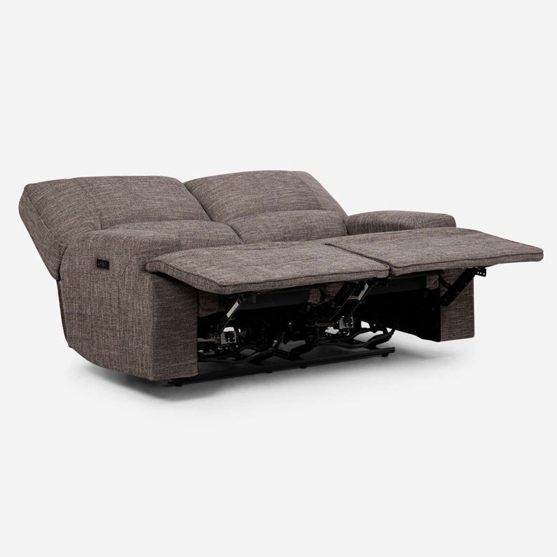 Sofá Reclinable Rosen Jagger Eléctrico 2 Cuerpos Tela Taupe-2