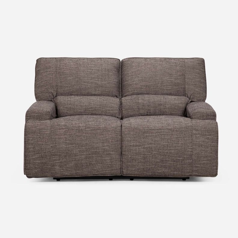 Sofá Reclinable Rosen Jagger Eléctrico 2 Cuerpos Tela Taupe-3