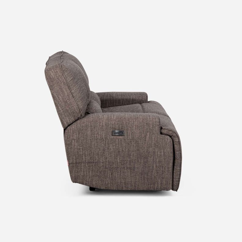 Sofá Reclinable Rosen Jagger Eléctrico 2 Cuerpos Tela Taupe-4