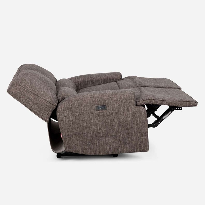 Sofá Reclinable Rosen Jagger Eléctrico 2 Cuerpos Tela Taupe-5