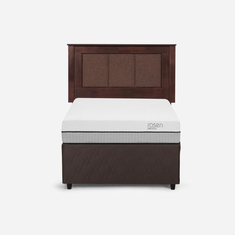 Diván Cama Pratta 1,5 Plazas + Respaldo Rachel-1