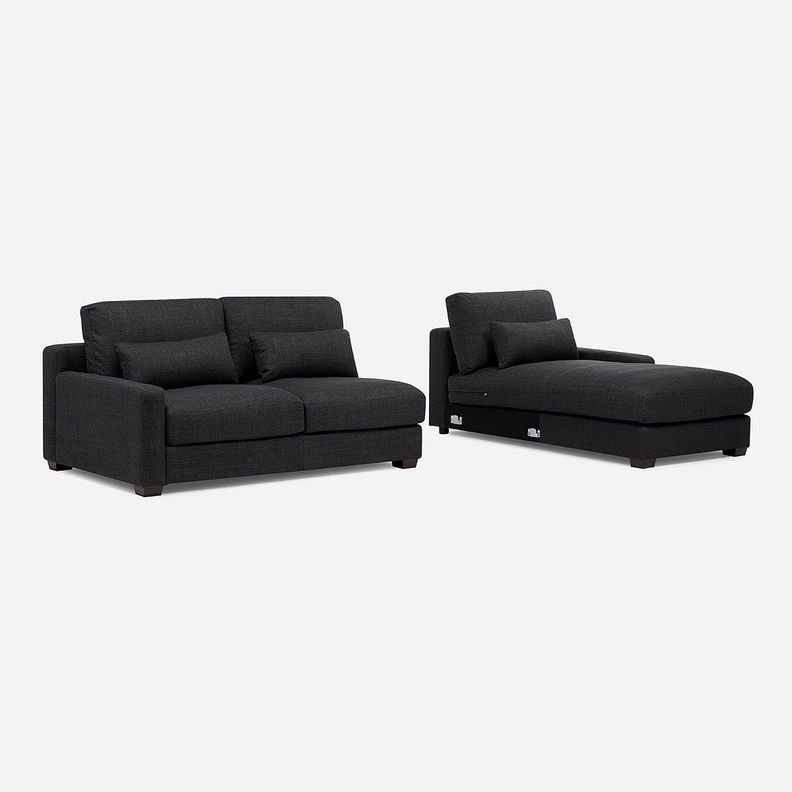 Sofá Seccional Derecho Soroa Small Tela Charcoal-5