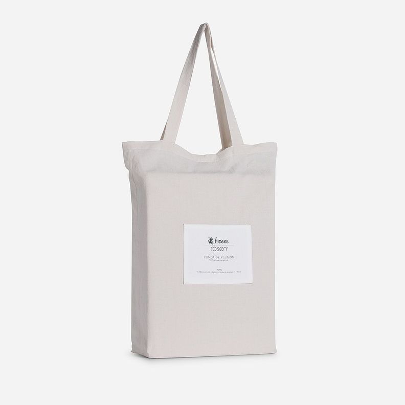 Funda Plumón Froens Algodón Orgánico Gris Perla 2 Plazas-4