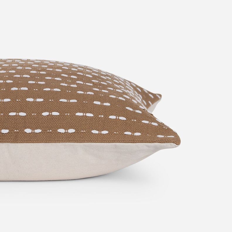 Funda de Cojín Bordado Gunnar 50 x 50 cm Camel-1