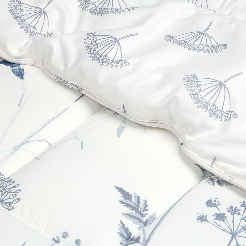 Plumón Algodón Reversible Valencia Azul/Blanco 1,5 Plazas-2