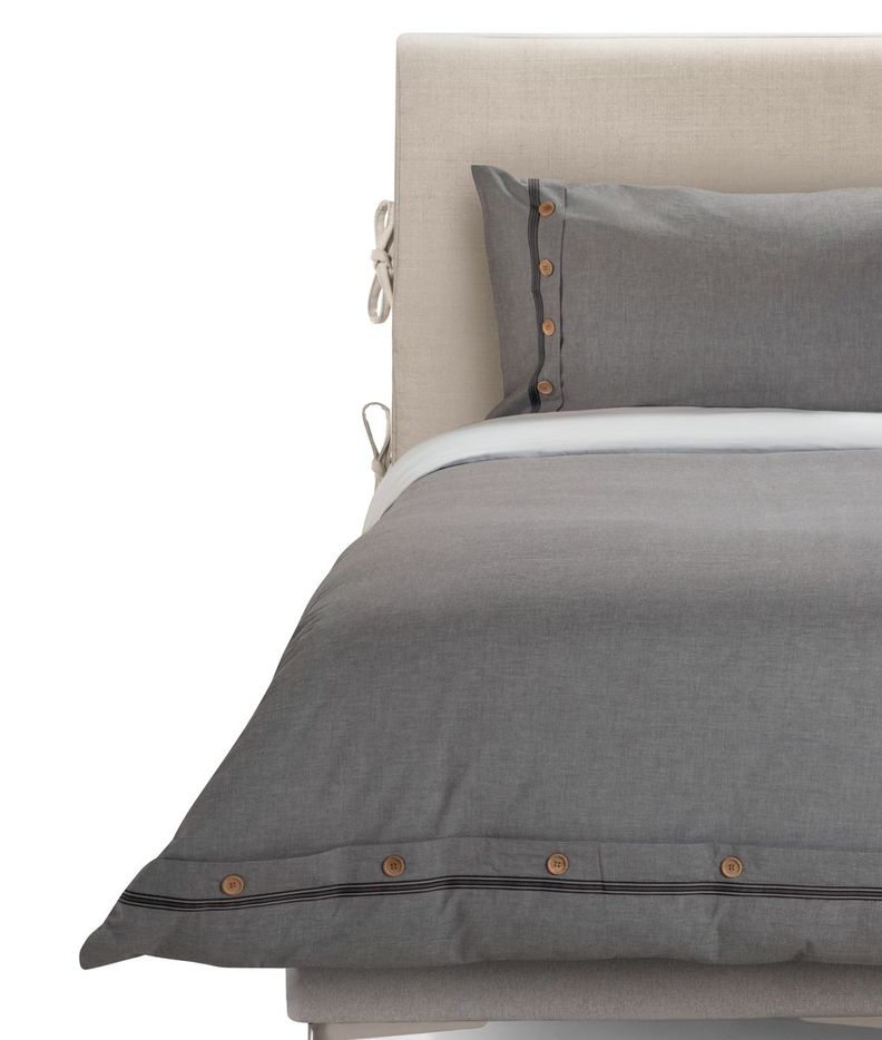 Funda Plumón Rosen Algodón Pure New Lanin 1,5 Plazas Gris-0