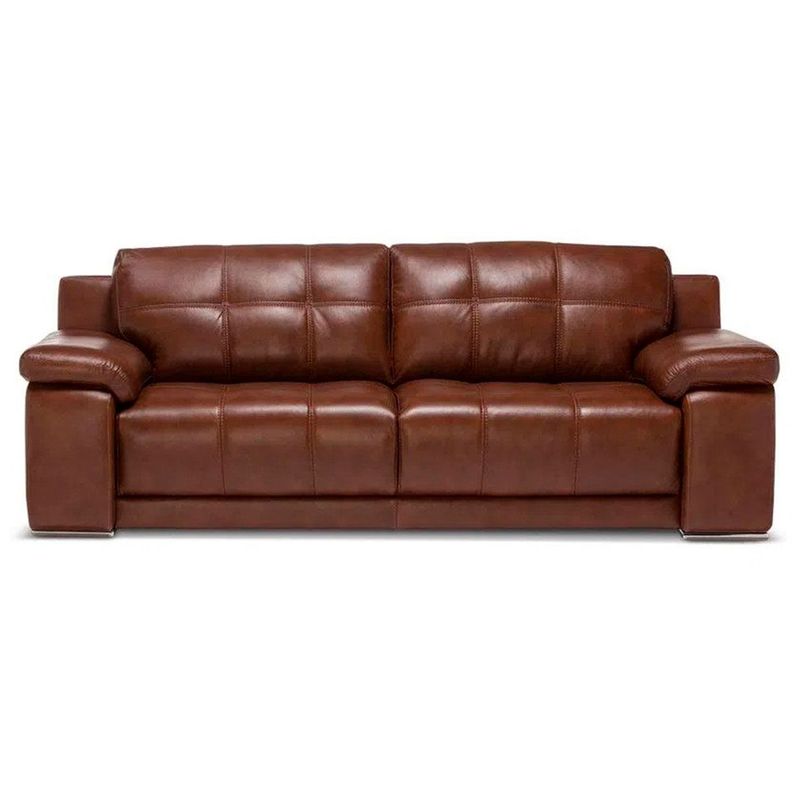 Sofá Rosen 5037 3 Cuerpos Cuero Caramelo-0