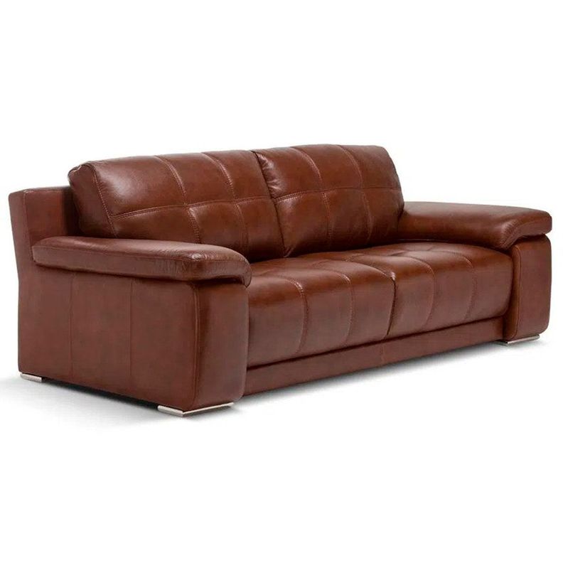 Sofá Rosen 5037 3 Cuerpos Cuero Caramelo-3