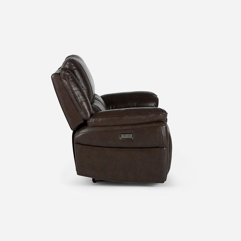 Sofá Reclinable Jeff Eléctrico 2 Cuerpos Cuero Chestnut-4