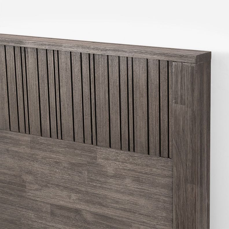 Set Respaldo 1,5 Plazas + Velador Cleveland Rosen Grafito -2