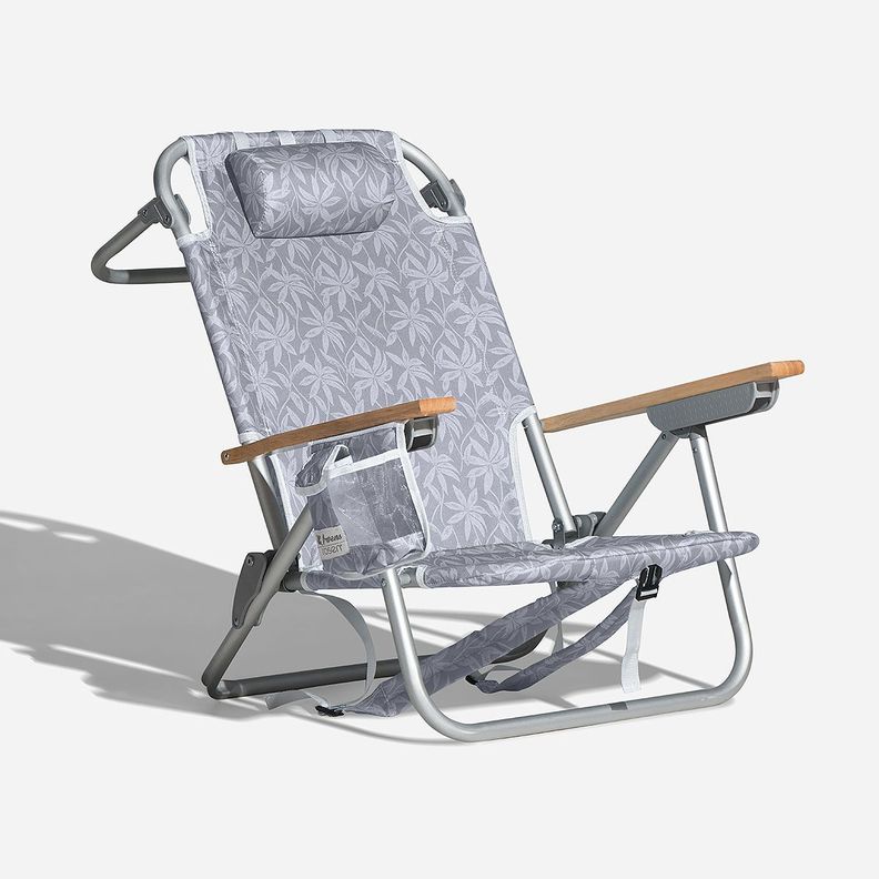Silla de Playa Tela Aralia Froens Gris-0