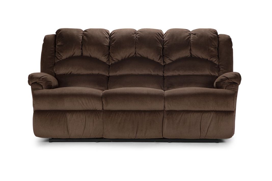 Sofá Reclinable Rosen Jarrie 3 Cuerpos Chex Manual Tela Café-3