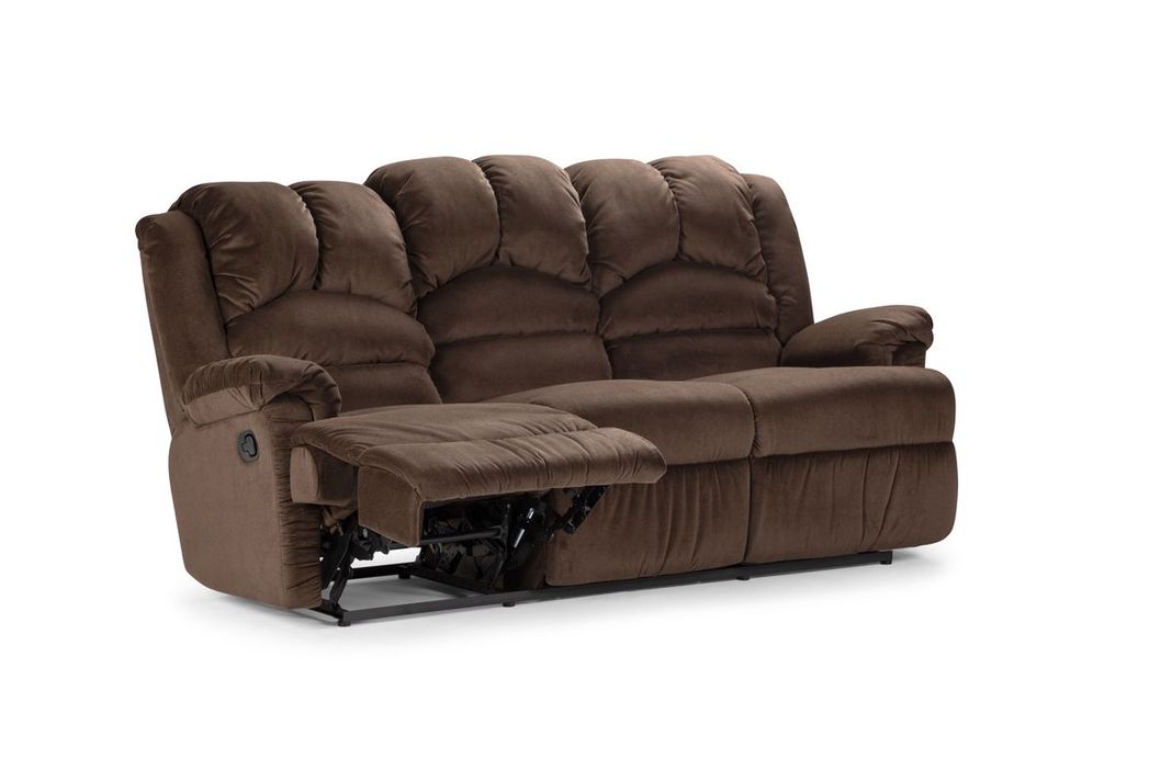 Sofá Reclinable Rosen Jarrie 3 Cuerpos Chex Manual Tela Café-4