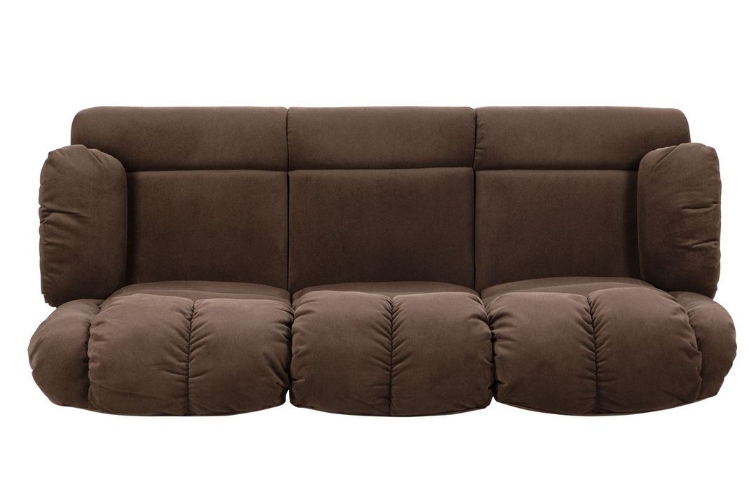 Sofá Reclinable Rosen Jarrie 3 Cuerpos Chex Manual Tela Café-8