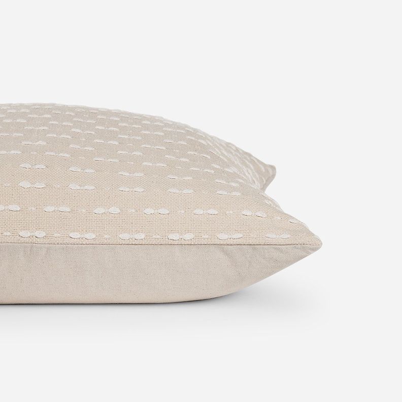 Funda de Cojín Bordado Gunnar 50 x 50 cm Beige-1