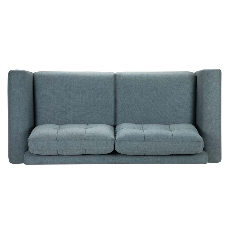 Sofá Rosen Biada 3 Cuerpos Tela Azul-5