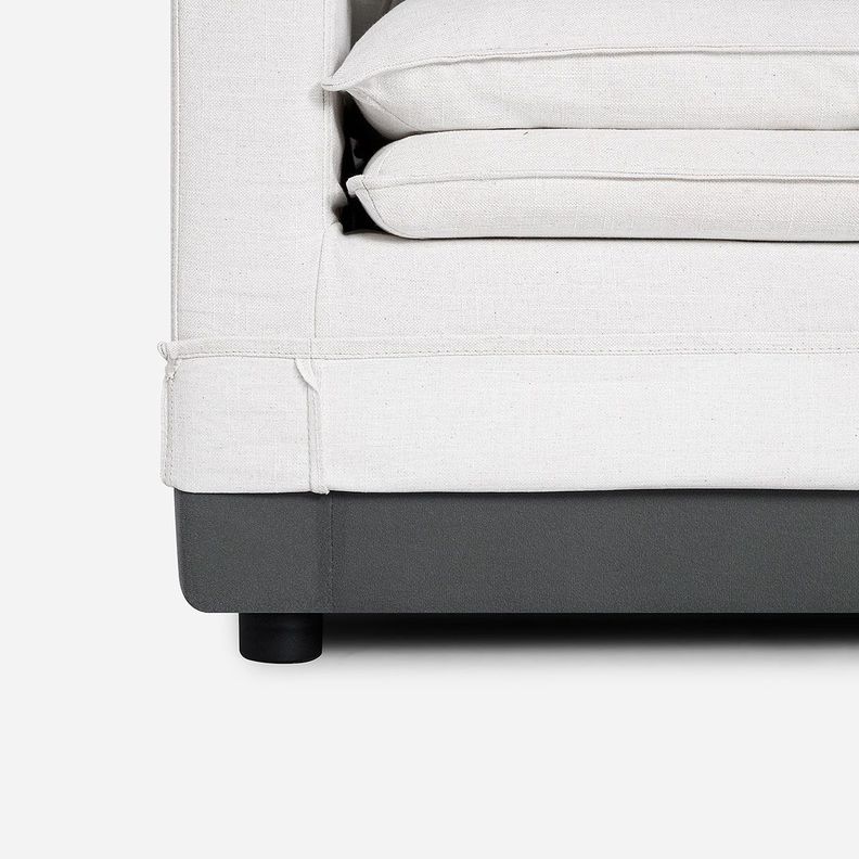Sillón Gabon 1 Cuerpo Tela Marfil-6