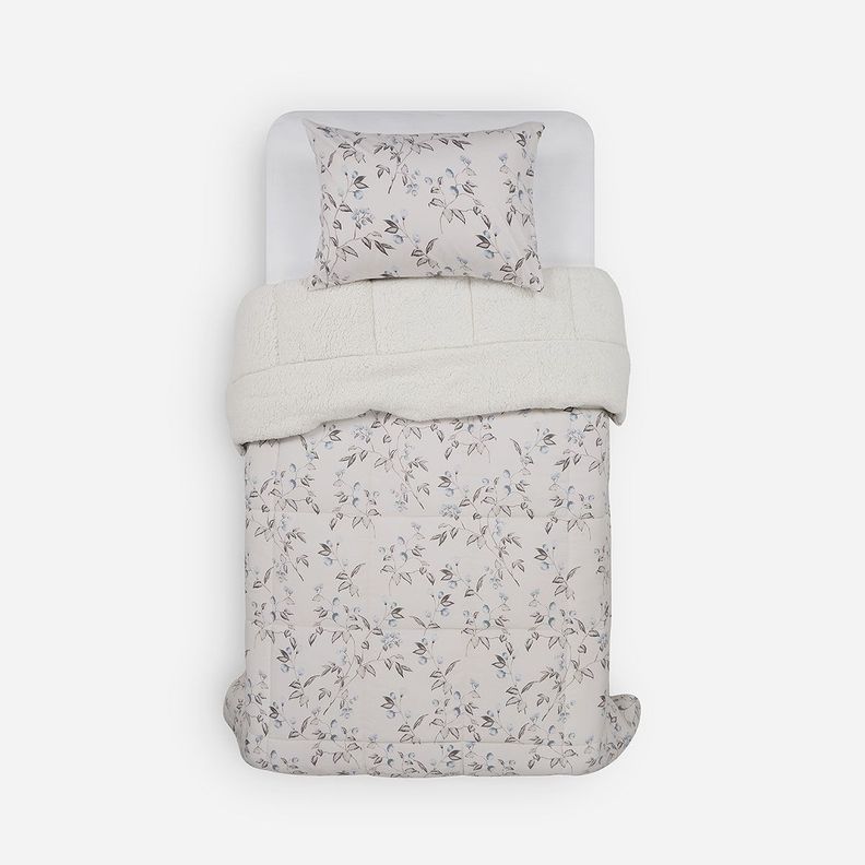 Plumón Alaska Sherpa Freya Beige 1,5 Plazas-0