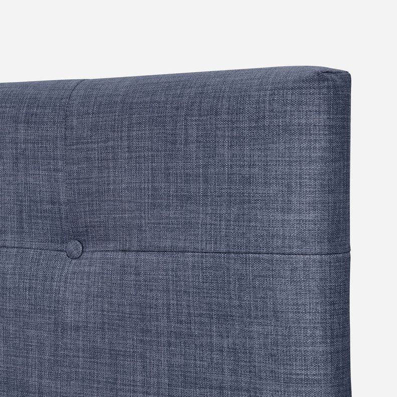 Respaldo Rosen New Bennet 1,5 Plazas Tela Azul Denim-1