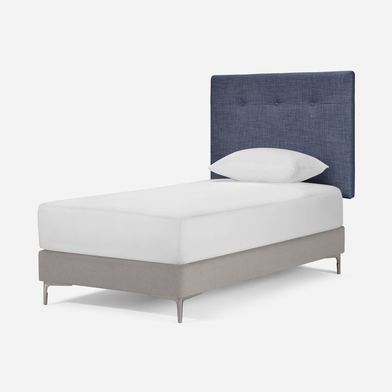 Respaldo Rosen New Bennet 1,5 Plazas Tela Azul Denim-2