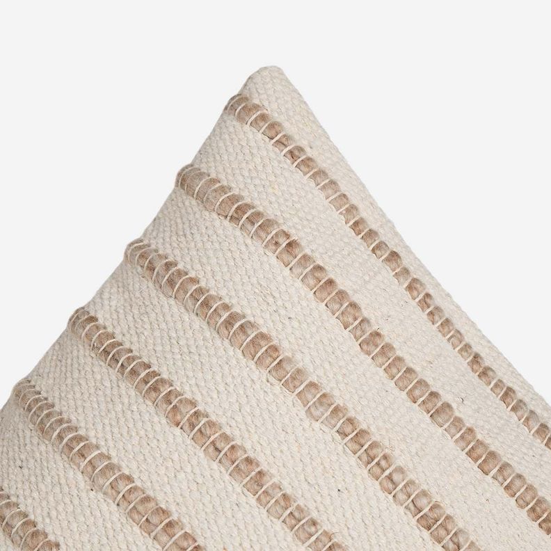 Funda de Cojín Algodón Groa 35 x 50 cm Beige-2